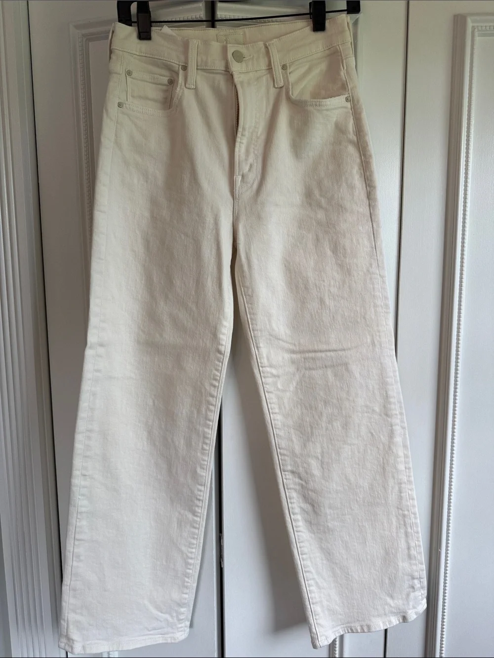 MOTHER The Rambler Zip Ankle in color Cream Puff - Picture 1 of 2